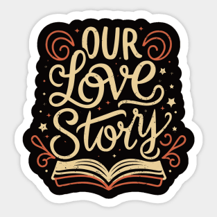 Love Story Capturing Moments Valentine's Day Sticker